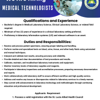 St. Jude Hospital - Saint Lucia: Medical Technologist